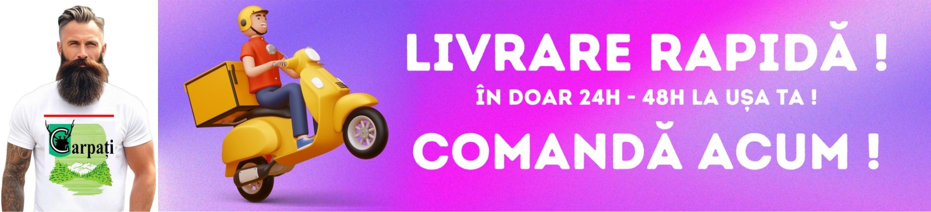 Livrare Rapida pentru tricou carpati de barbat
